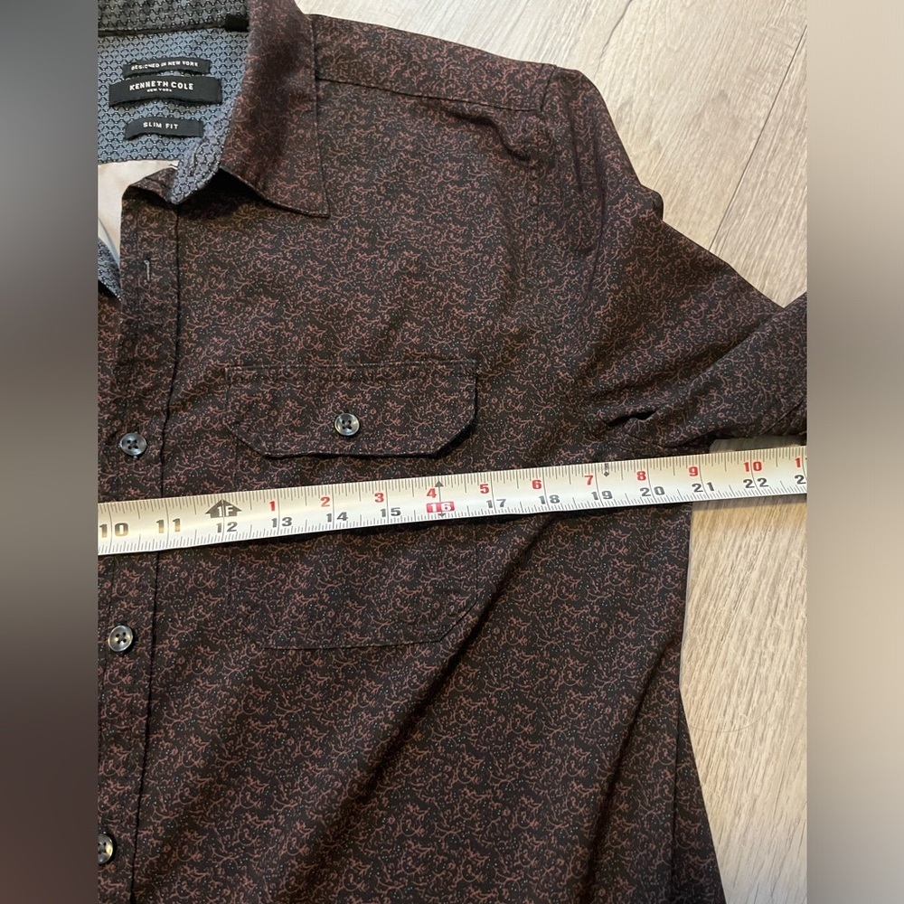 Kenneth Cole slim fit button down shirt M - Picture 4 of 9